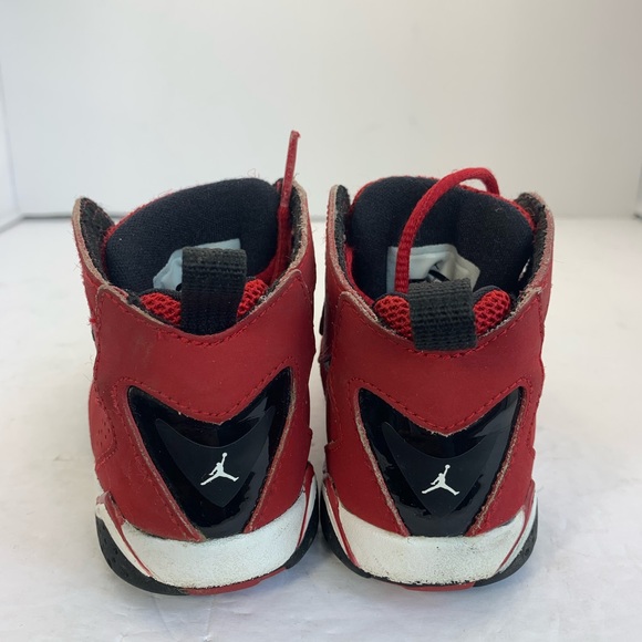 Jordan True Flight Gym Red Black Size 7C - Picture 6 of 9